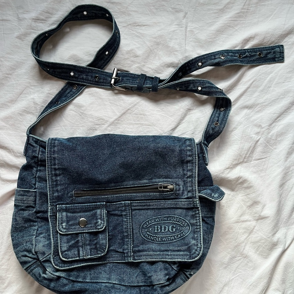 BDG Denim Messenger Bag